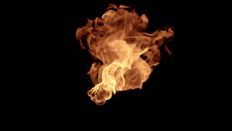 Beautiful-scorching-fire-loop-flames-in-pitch-dark