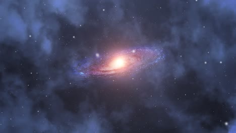 La-Galaxia-De-La-Vía-Láctea-Flotando-En-El-Universo