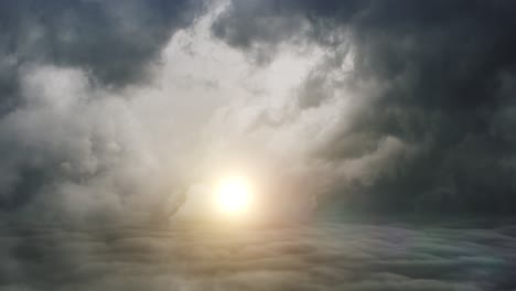 point-of-view-cloud-and-sun-in-the-sky