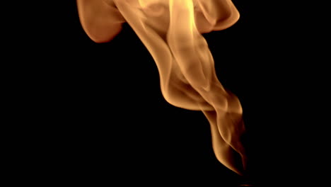 Clothlike-flowy-fire-loop-flame-on-firestick-in-dark