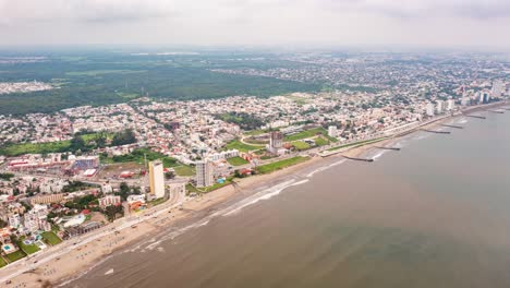 Boca-Del-Rio-Veracruz-Hiperlapso-Aéreo-Hermosa-Playa-Paisaje-Urbano-Día