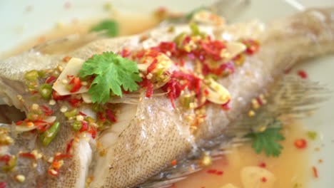 Steamed-grouper-fish-with-lime-and-chillies---Asian-food-style