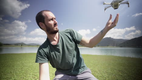 Amatuer-latino-filmmaker-flying-dji-drone-aerial