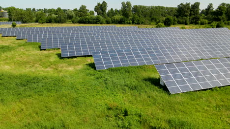 Aerial-drone-footage-of-photostatic-solar-farm