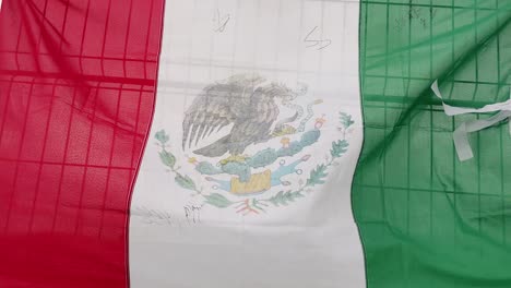 Close-up-shot-of-the-Mexico-Flag