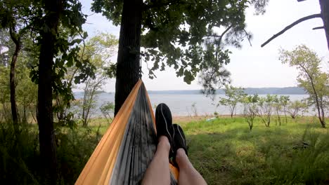 View-of-lake-from-hammock-swinging-in-the-breeze