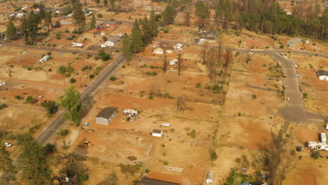 Air-view-of-a-small-town-in-the-middle-of-a-deserted-area