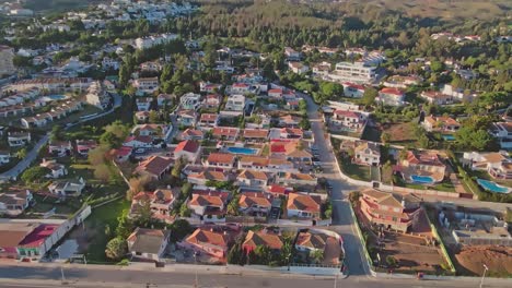 Aerial-reveal-of-residential-district-on-south-of-Spain