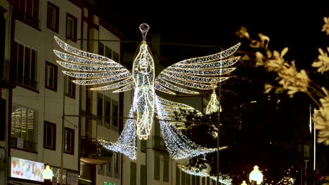 Light-angel-Christmas--decoration-during-the-Christmas-season