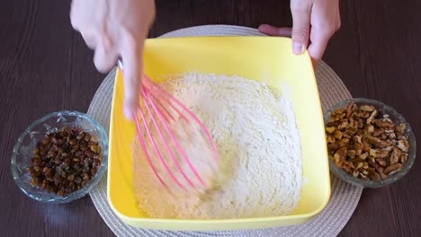 Kneading-the-dough-for-a-cake