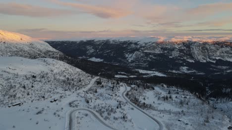 Sunrise-over-a-beautiful-valley-in-Southern-Norway