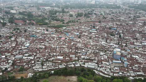 Kibera-Slum-in-Neighborhood-of-Nairobi,-Kenya