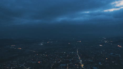 The-Storm-hit-the-city-in-the-middle-of-the-night-4K