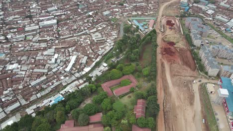 Drone-aerial-view-of-Kibera-slun