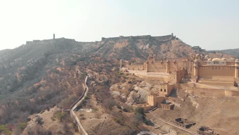Prächtiger-Bernsteinpalast-Jaipur,-Weltkulturerbe