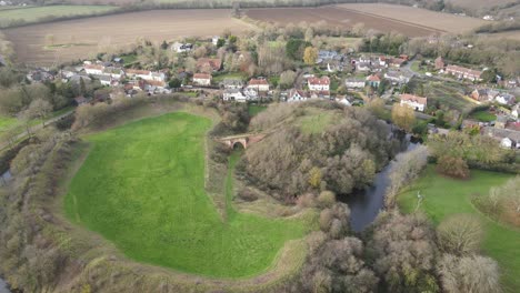 Pleshey-castle-Essex--earthworks-and-moat-drone-reveal