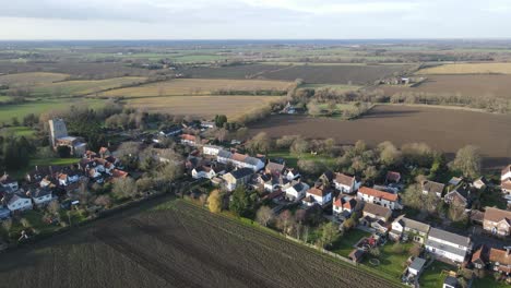 High-Easter-village-Essex-aerial-view-of-main-street