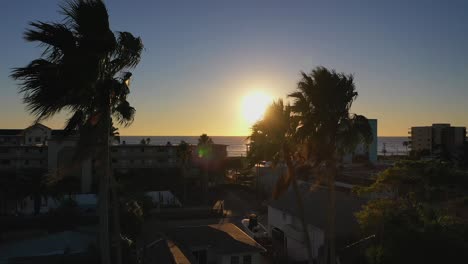 Sonnenuntergang-über-Strand-Von-Madeira,-Florida