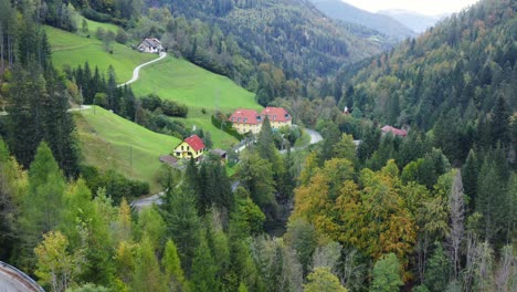 Wealthy-real-estate-housing-at-Eisenkappel-Vellach-Austria-town