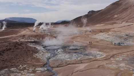 Popular-tourist-attraction-Namaskard-with-sulphur-steam-rising-from-mud-pools