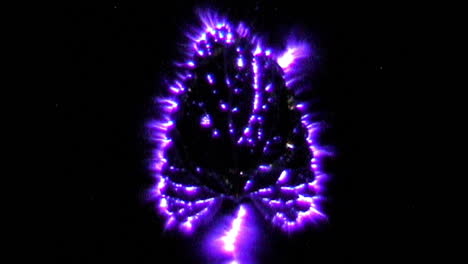 Kirlian-photography-of-electromagnetic-discharge-of-Catnip-leaf-