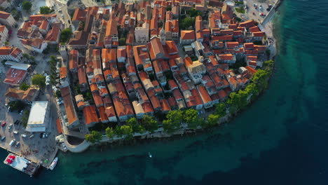 Aerial:-Korčula-town-tourist-destination-in-Croatia