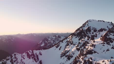 An-orbiting-drone-shot-in-the-Olympic-mountains-taken-from-just-outside-the-national-park-at-sunset