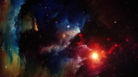 Coloridas-Nubes-Nebulosas-En-El-Gran-Universo