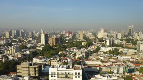 Birds-Eye-View-of-City-Buildings-in-Guadalajara,-Mexico