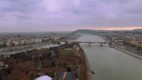 aerial-panoramic-view-of-Budapest,-Hungary