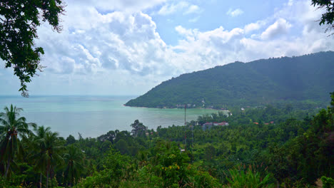 Schöner-Ozean-Meerblick-Am-Aussichtspunkt-Naern-Thae-Wada-In-Nakhon-Si-Thammarat,-Thailand