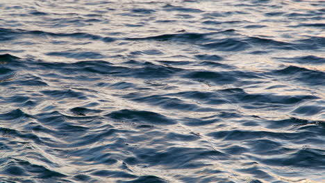 Sea-waves-in-the-pastel-sunset-water-in-slow-motion