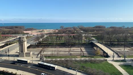 Chicago-Grant-Park-with-waterfront-time-lapse