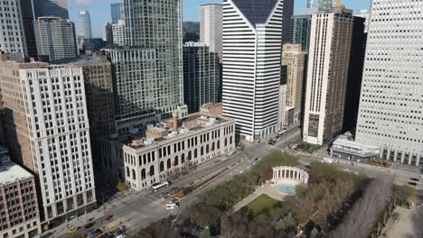 Chicago-Aerial-View-of-millennium-park