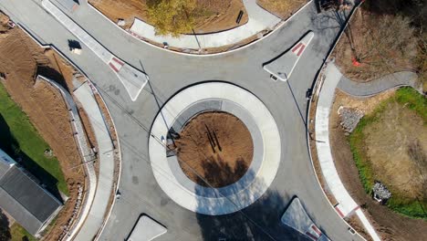 Roundabout-traffic-circle-under-construction