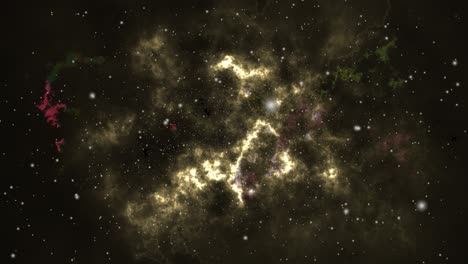 Las-Nubes-Nebulosas-Marrones-Claras-Flotan-En-El-Universo