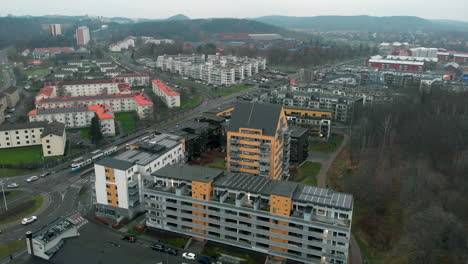 Residential-area-in-Gothenburg-city-on-overcast-day
