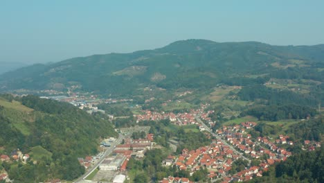 Aerial-View,-Ivanjica-City,-Serbia