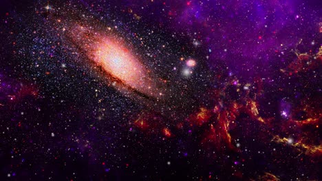 Una-Galaxia-Reside-En-La-Nebulosa-De-La-Nube-En-El-Universo