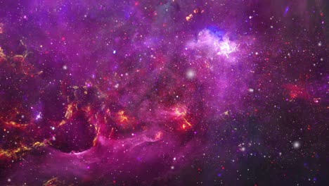 La-Superficie-De-Las-Nubes-Nebulosas-Purpúreas-Y-Rojas-Que-Se-Mueven-En-El-Universo
