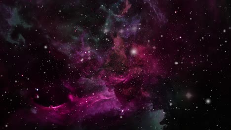 the-universe-and-the-reddish-nebula-cloud-moving