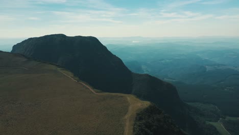 Aerial-cinematic-establishing-shot-of-brazilian-rainforest-canyon