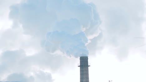 Seamless-video-with-industrial-smoking-stack-of-power-plant