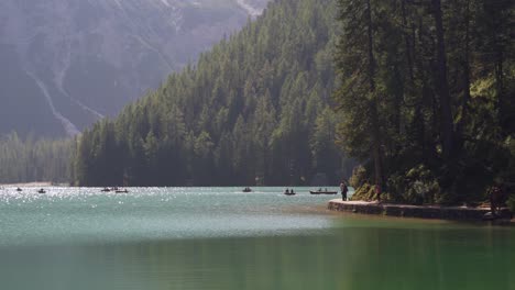 Paddle-boats-at-beautiful-alpine-lake