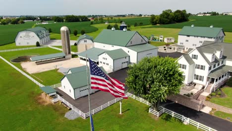 Dramatic-rural-farm-scene-in-United-States-of-America,-USA