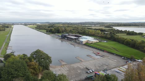 National-Water-Sports-Centre-Holme-Pierrepont-Country-Park-aerial-view-POV