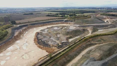 Aerial-footage-of-large-open-cast-Mine-in-Uk-Stamford