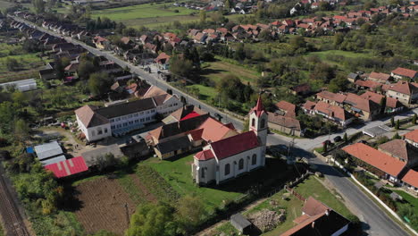 Superb-aerial-look-community-Hungary-Perkupa
