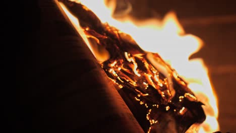 Сlose-up-burning-newspaper-pages-in-the-fire