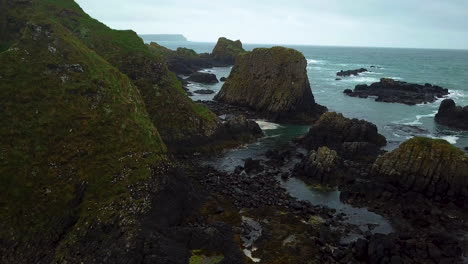 Amazing-aerial-view-of-rocky-coastline-in-northern-Ireland